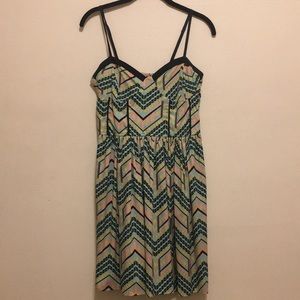 Boho chic A-line dress